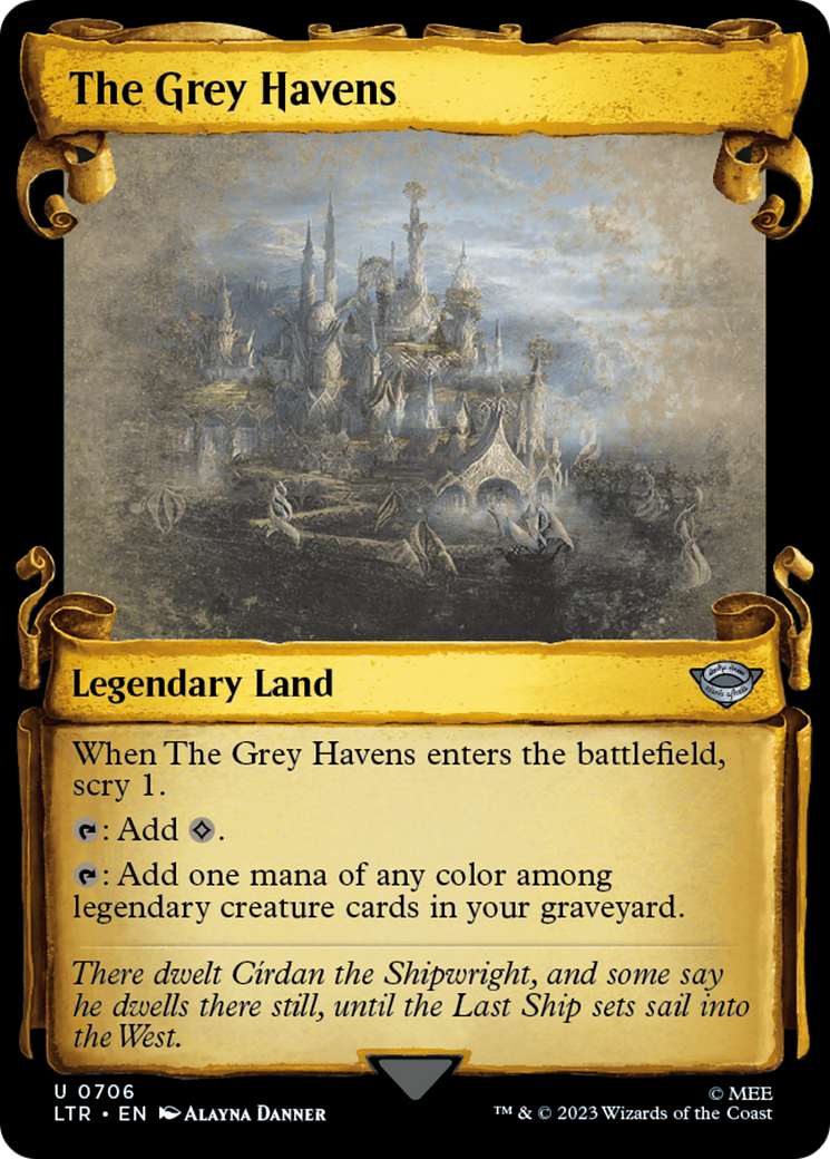 The Grey Havens [The Lord of the Rings: Tales of Middle-Earth Showcase Scrolls] | Odin's Place