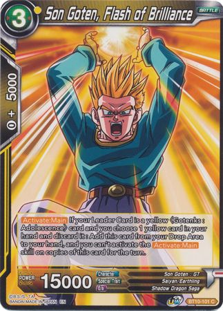 Son Goten, Flash of Brilliance (BT10-101) [Rise of the Unison Warrior] | Odin's Place