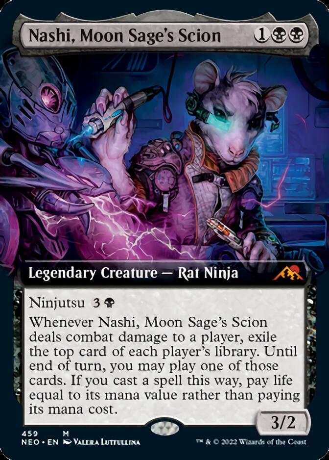 Nashi, Moon Sage's Scion (Extended Art) [Kamigawa: Neon Dynasty] | Odin's Place