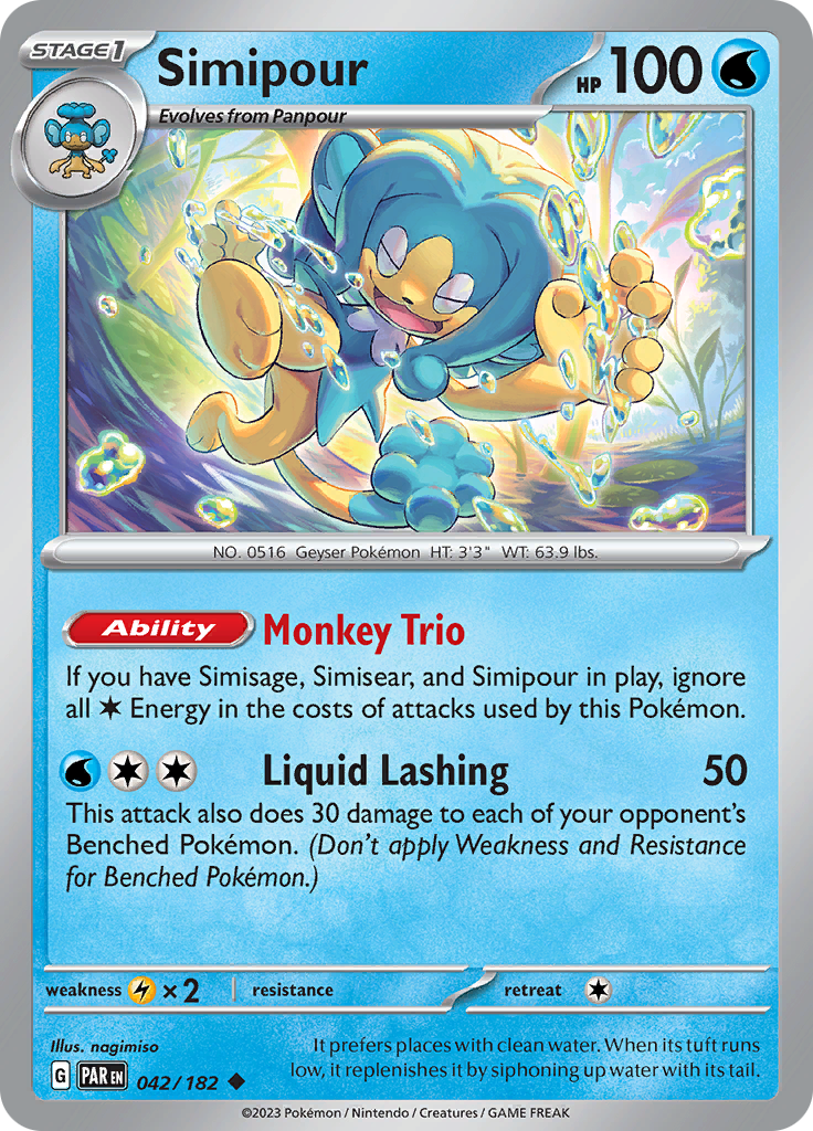 Simipour (042/182) [Scarlet & Violet: Paradox Rift] | Odin's Place