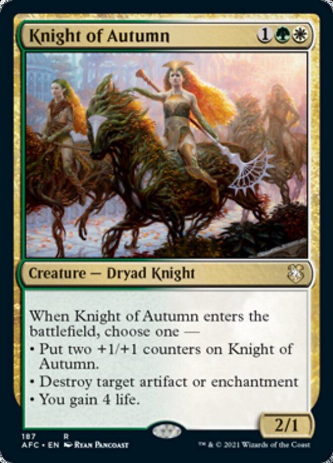Knight of Autumn [Dungeons & Dragons: Adventures in the Forgotten Realms Commander] | Odin's Place