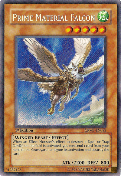 Prime Material Falcon [CRMS-EN082] Secret Rare | Odin's Place