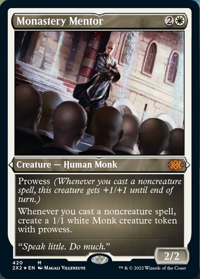 Monastery Mentor (Foil Etched) [Double Masters 2022] | Odin's Place