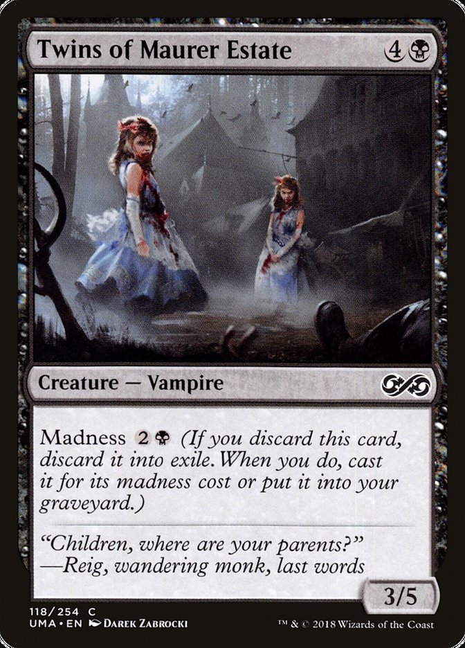 Twins of Maurer Estate (118) [Ultimate Masters] | Odin's Place