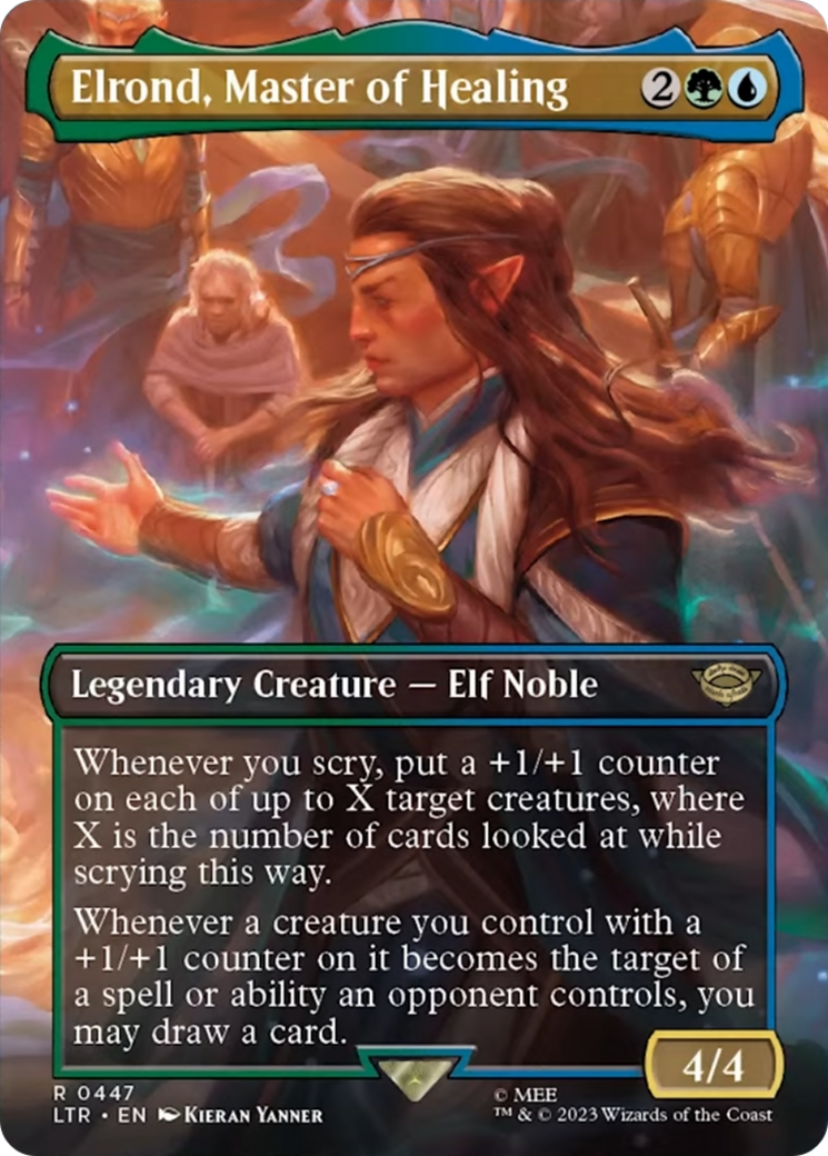 Elrond, Master of Healing (Borderless Alternate Art) [The Lord of the Rings: Tales of Middle-Earth] | Odin's Place