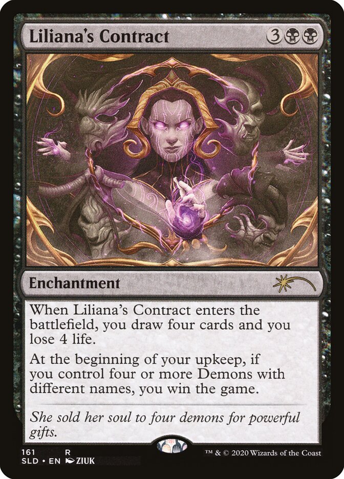 Liliana's Contract (Foil Etched) [Secret Lair Drop Series] | Odin's Place