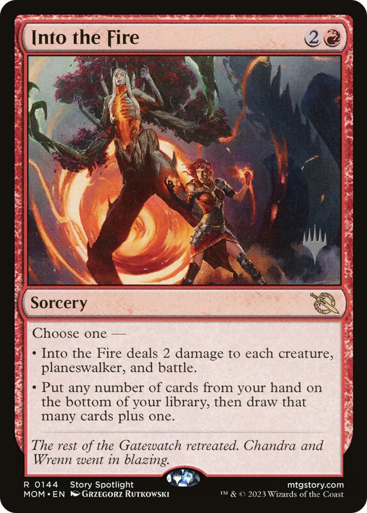 Into the Fire (Promo Pack) [March of the Machine Promos] | Odin's Place