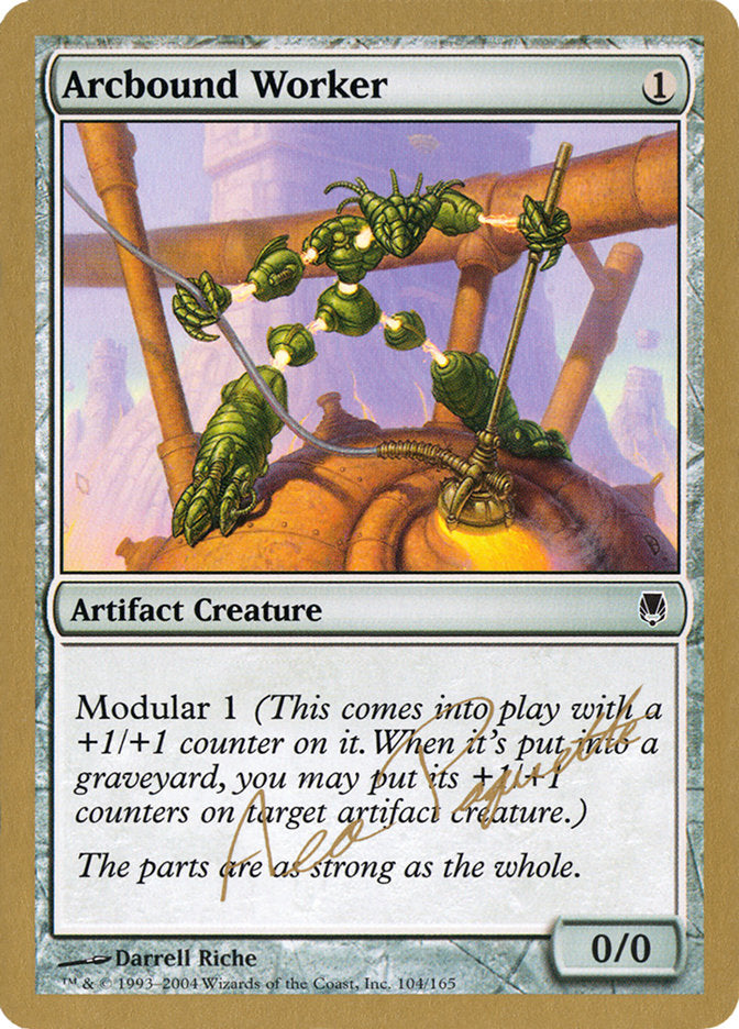 Arcbound Worker (Aeo Paquette) [World Championship Decks 2004] | Odin's Place