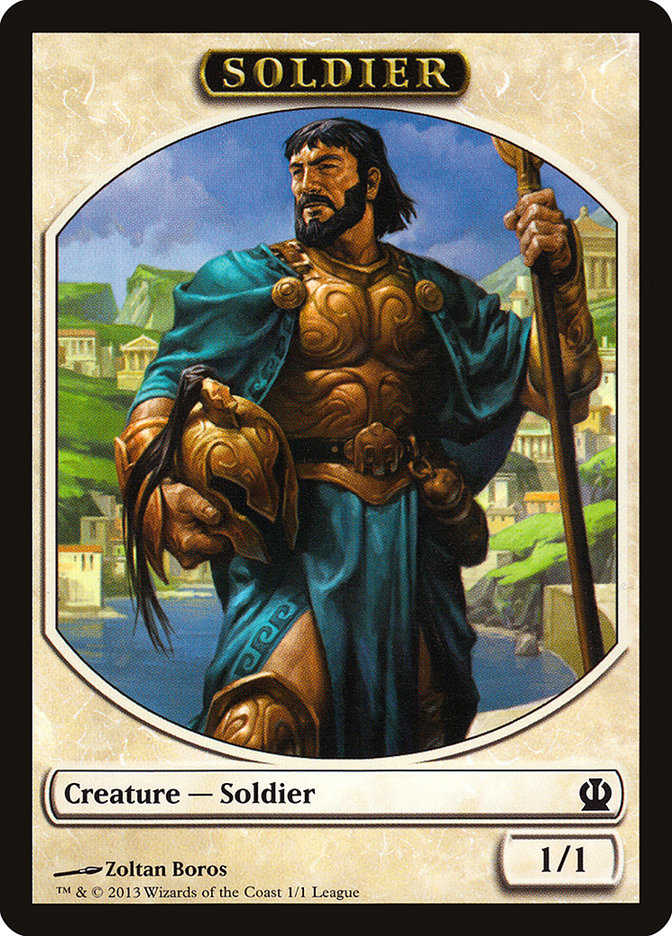 Soldier Token (1) (Zoltan Boros) [League Tokens 2013] | Odin's Place
