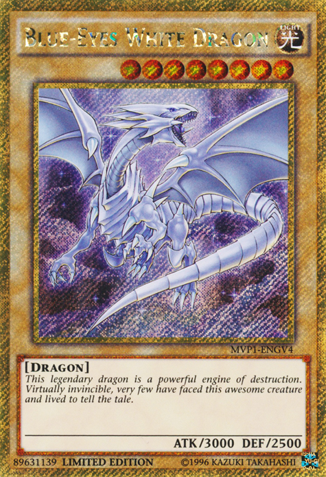 Blue-Eyes White Dragon [MVP1-ENGV4] Gold Secret Rare | Odin's Place