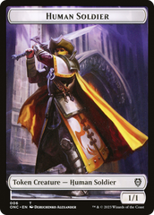 Human Soldier // Elephant Double-Sided Token [Phyrexia: All Will Be One Commander Tokens] | Odin's Place