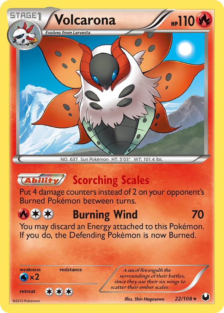 Volcarona (22/108) [Black & White: Dark Explorers] | Odin's Place