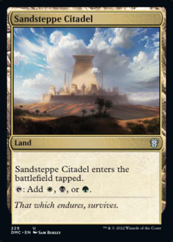Sandsteppe Citadel [Dominaria United Commander] | Odin's Place