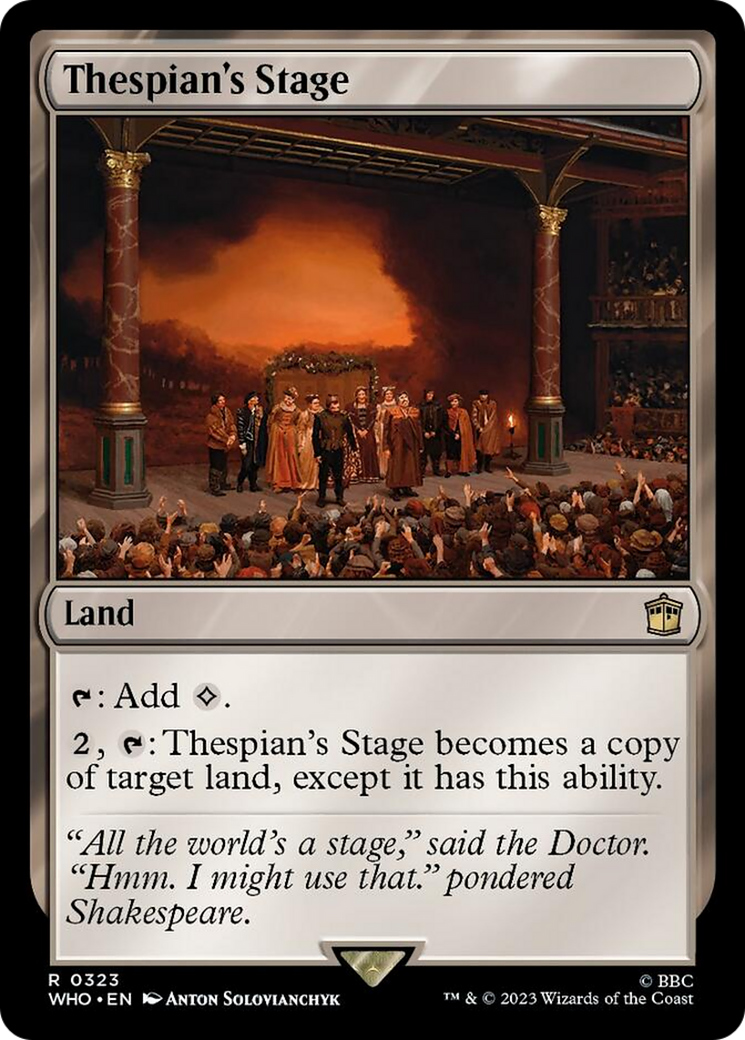 Thespian's Stage [Doctor Who] | Odin's Place