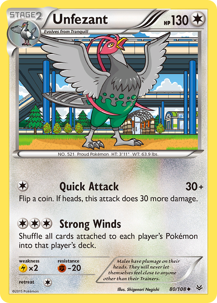 Unfezant (80/108) [XY: Roaring Skies] | Odin's Place