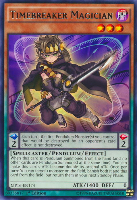 Timebreaker Magician [MP16-EN174] Rare | Odin's Place