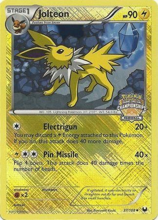 Jolteon (37/108) (Regional Championship) [League & Championship Cards] | Odin's Place