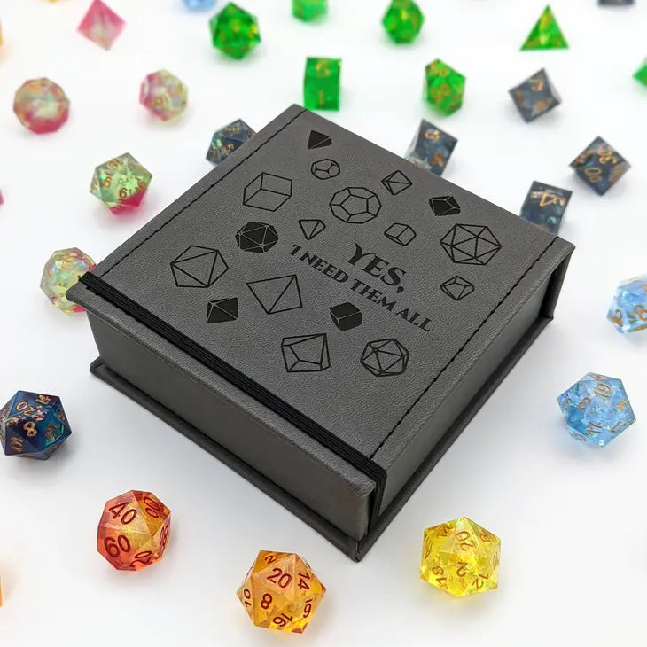 NTSD Gaming Vegan Leather Dice Box, Assorted Styles | Odin's Place