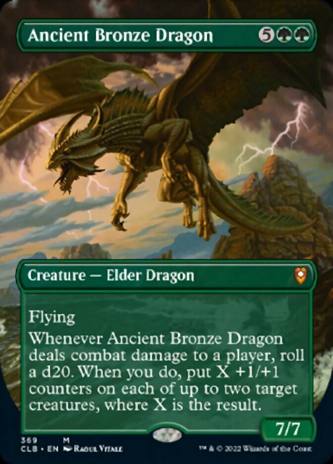 Ancient Bronze Dragon (Borderless Alternate Art) [Commander Legends: Battle for Baldur's Gate] | Odin's Place