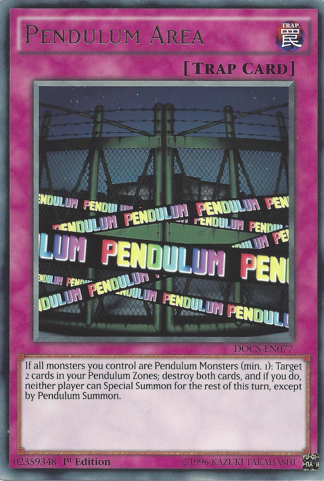 Pendulum Area [DOCS-EN077] Rare | Odin's Place