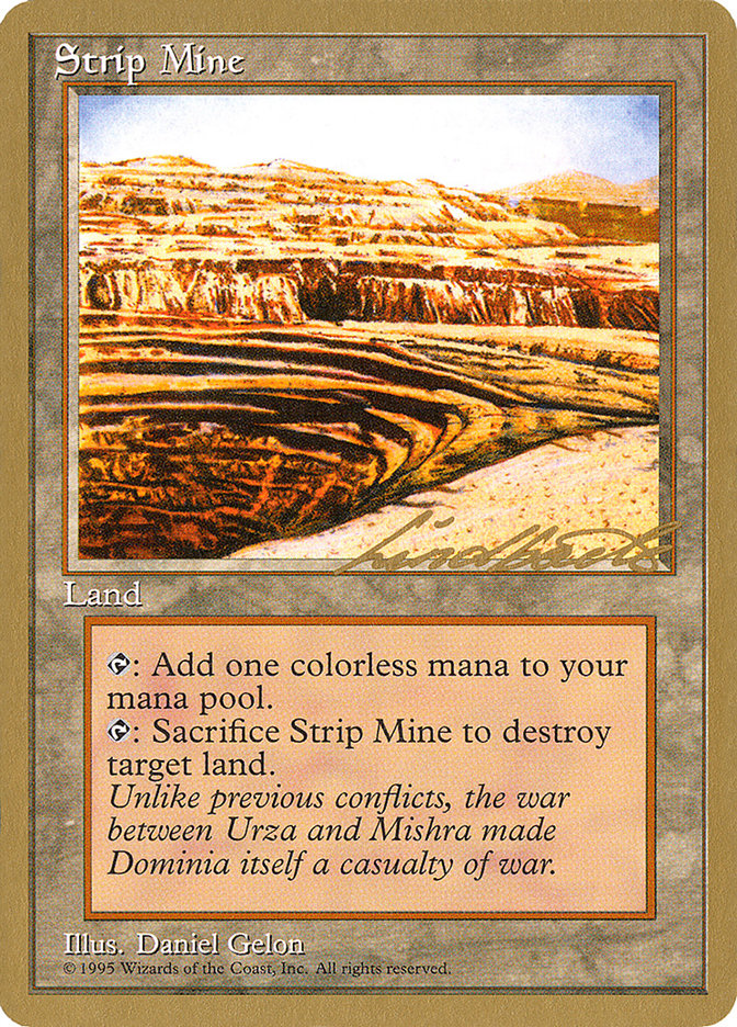 Strip Mine (Leon Lindback) [Pro Tour Collector Set] | Odin's Place