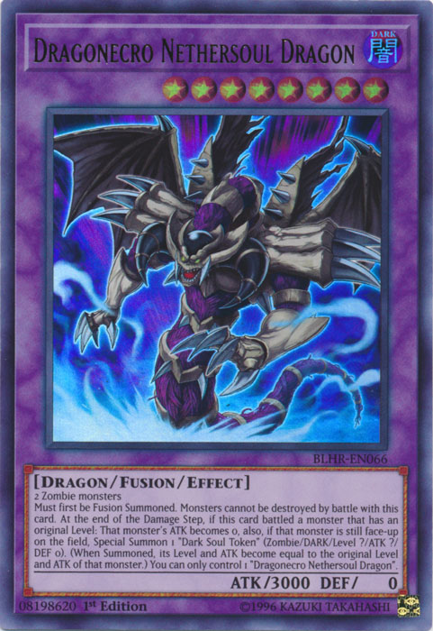 Dragonecro Nethersoul Dragon [BLHR-EN066] Ultra Rare | Odin's Place