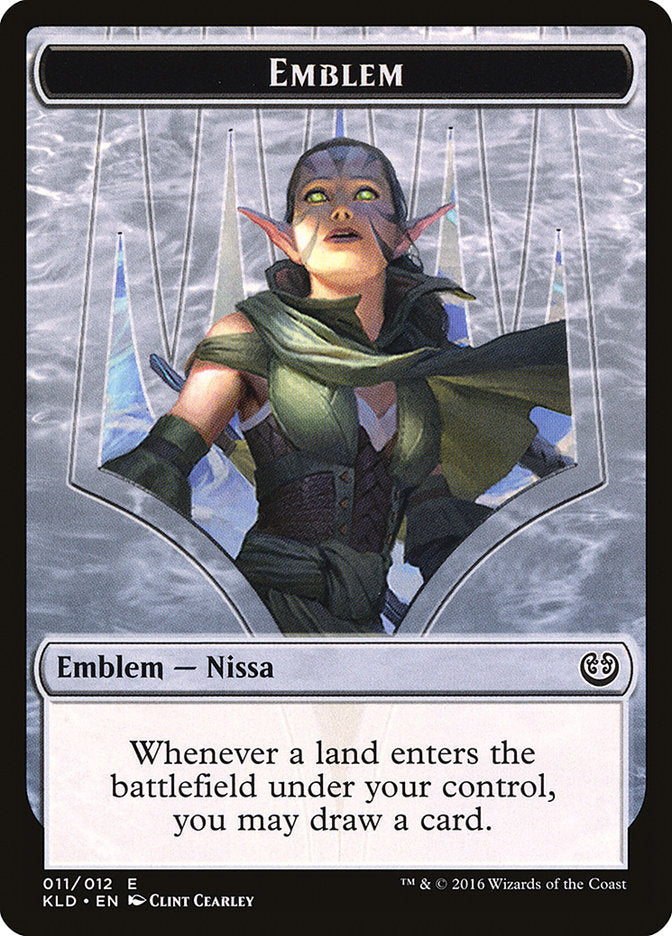 Nissa, Vital Force Emblem (11) [Kaladesh Tokens] | Odin's Place