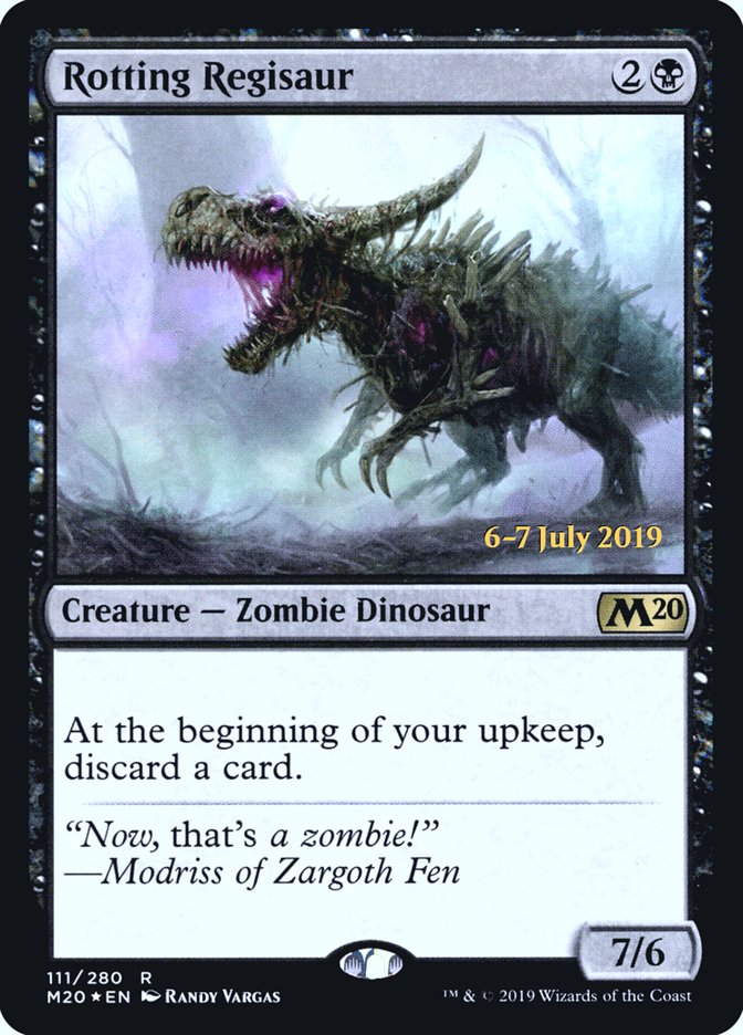 Rotting Regisaur [Core Set 2020 Prerelease Promos] | Odin's Place