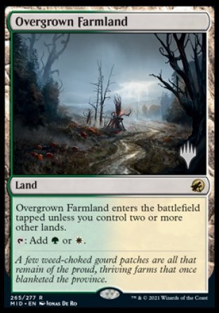 Overgrown Farmland (Promo Pack) [Innistrad: Midnight Hunt Promos] | Odin's Place