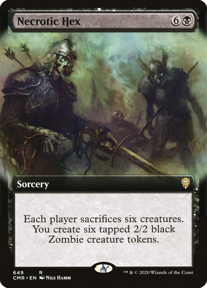 Necrotic Hex (Extended Art) [Commander Legends] | Odin's Place