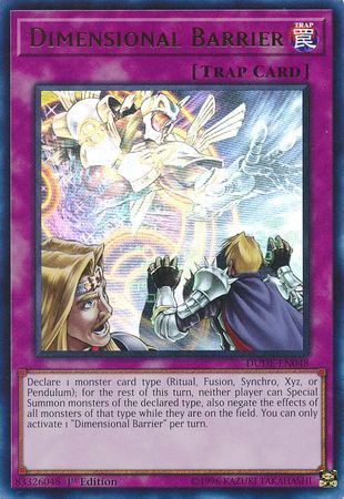 Dimensional Barrier [DUDE-EN048] Ultra Rare | Odin's Place