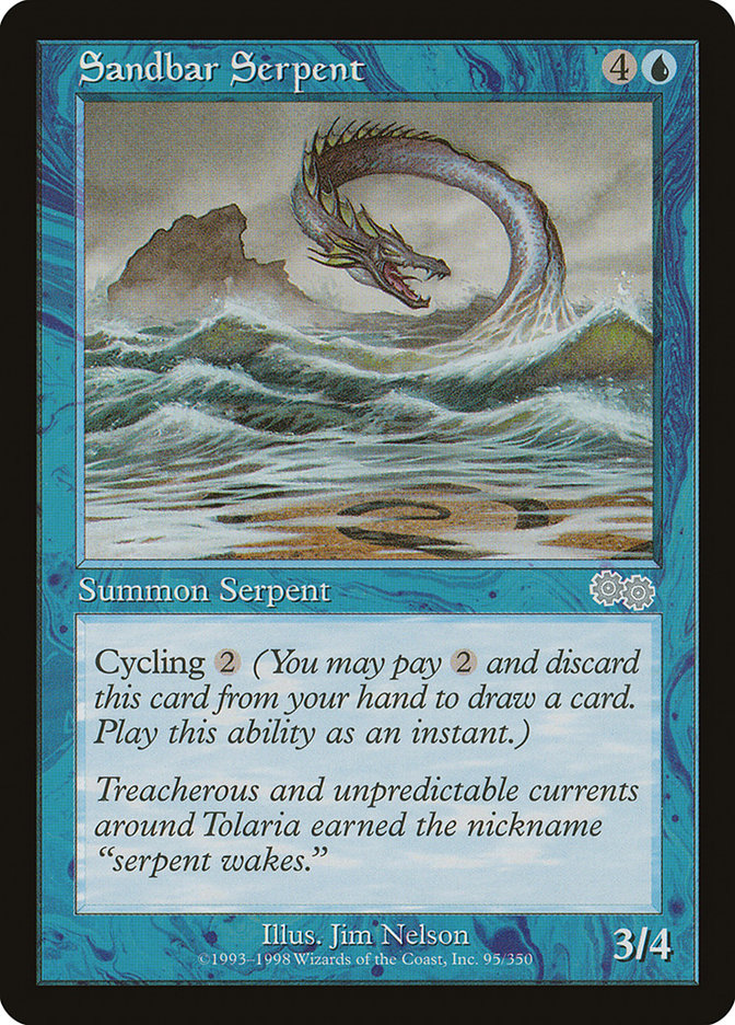 Sandbar Serpent (95) [Urza's Saga] | Odin's Place