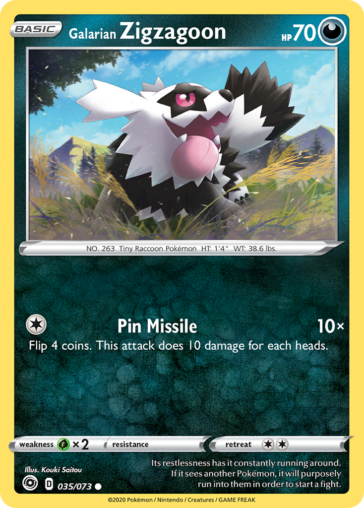 Galarian Zigzagoon (035/073) [Sword & Shield: Champion's Path] | Odin's Place
