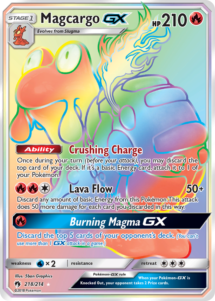 Magcargo GX (218/214) [Sun & Moon: Lost Thunder] | Odin's Place
