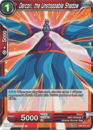 Dercori, the Unstoppable Shadow (DB2-015) [Divine Multiverse] | Odin's Place