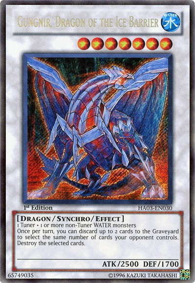 Gungnir, Dragon of the Ice Barrier [HA03-EN030] Secret Rare | Odin's Place