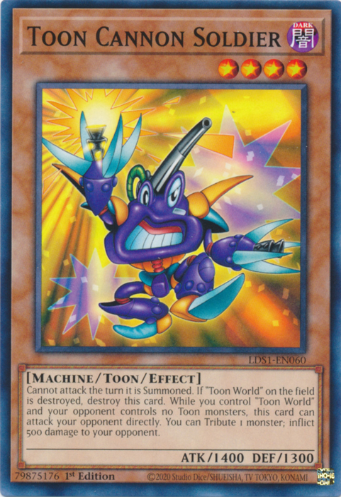 Toon Cannon Soldier [LDS1-EN060] Common | Odin's Place