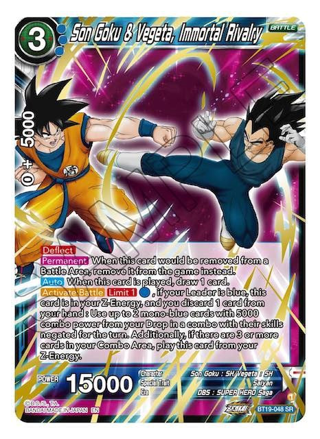 Son Goku & Vegeta, Immortal Rivalry (BT19-048) [Fighter's Ambition] | Odin's Place
