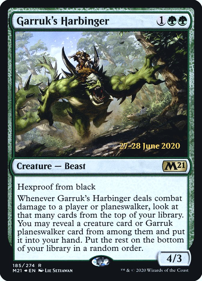 Garruk's Harbinger [Core Set 2021 Prerelease Promos] | Odin's Place