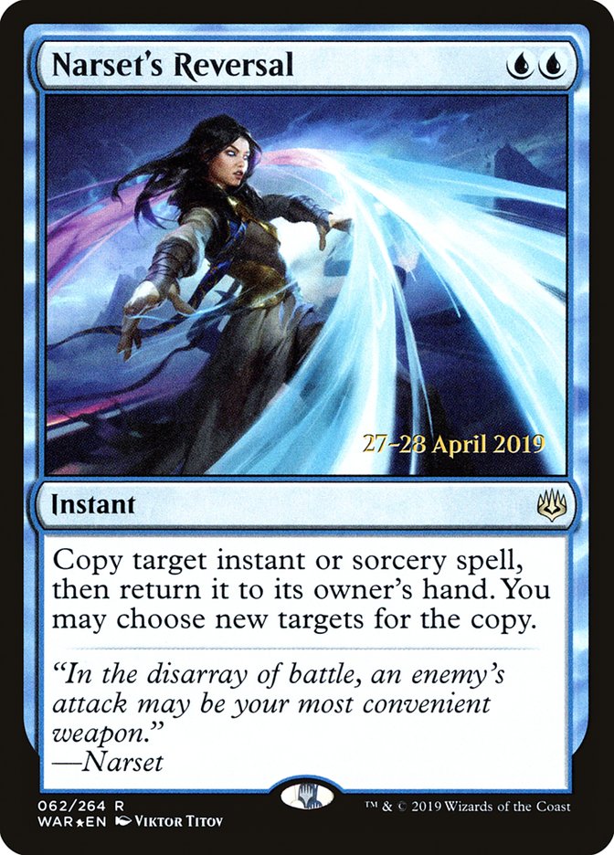 Narset's Reversal (62) [War of the Spark Prerelease Promos] | Odin's Place