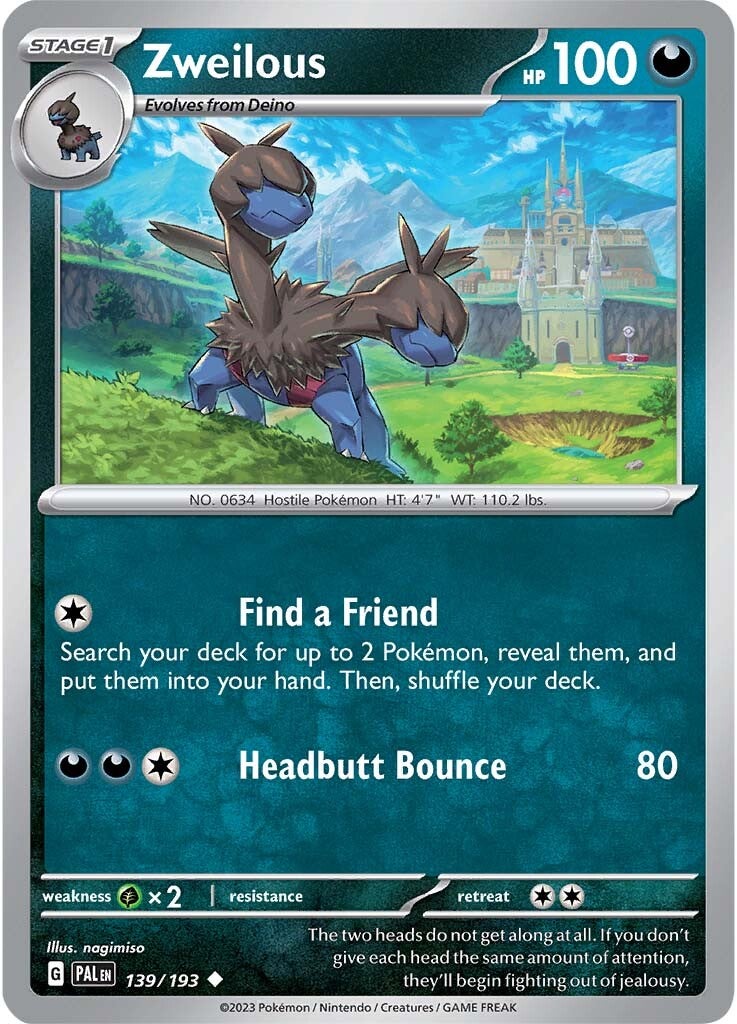 Zweilous (139/193) [Scarlet & Violet: Paldea Evolved] | Odin's Place