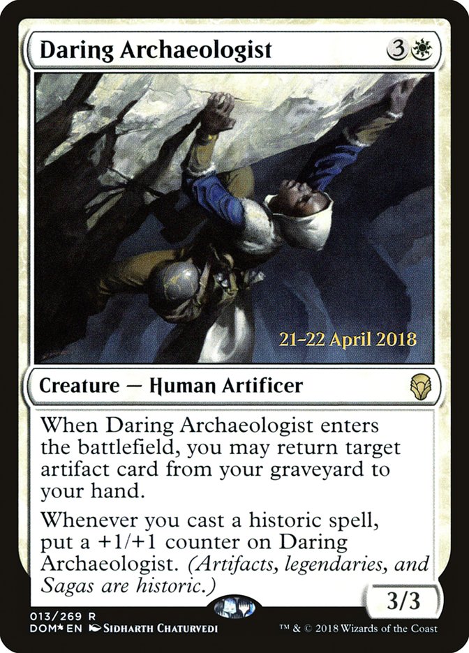 Daring Archaeologist (13) [Dominaria Prerelease Promos] | Odin's Place