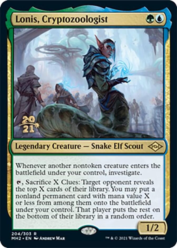 Lonis, Cryptozoologist [Modern Horizons 2 Prerelease Promos] | Odin's Place