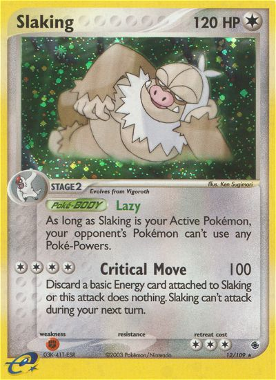 Slaking (12/109) [EX: Ruby & Sapphire] | Odin's Place