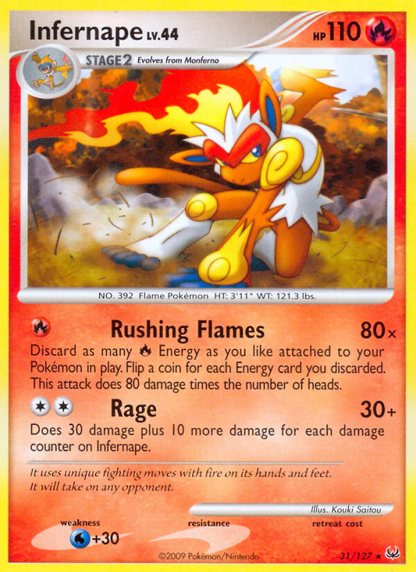 Infernape (31/127) [Platinum: Base Set] | Odin's Place