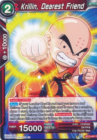 Krillin, Dearest Friend (BT12-007) [Vicious Rejuvenation] | Odin's Place