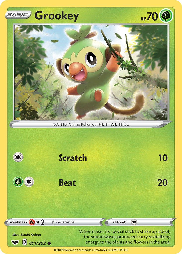 Grookey (011/202) [Sword & Shield: Base Set] | Odin's Place