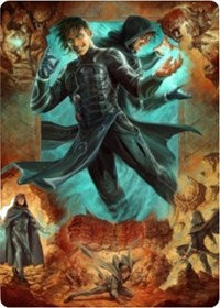 Jace, Mirror Mage 2 Art Card [Zendikar Rising Art Series] | Odin's Place