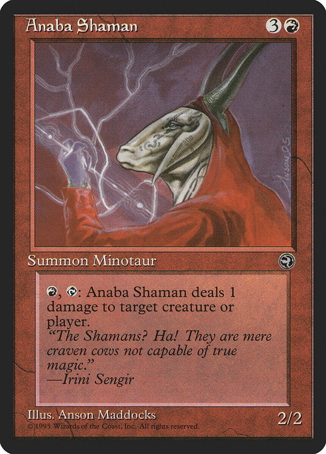 Anaba Shaman (Irini Sengir Flavor Text) [Homelands] | Odin's Place