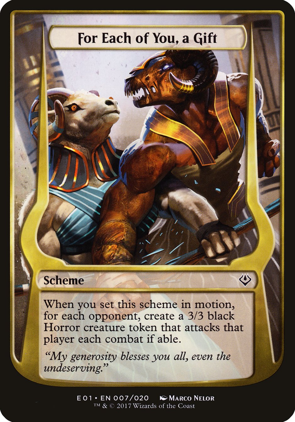 For Each of You, a Gift (7) (Schemes) [Archenemy: Nicol Bolas Schemes] | Odin's Place